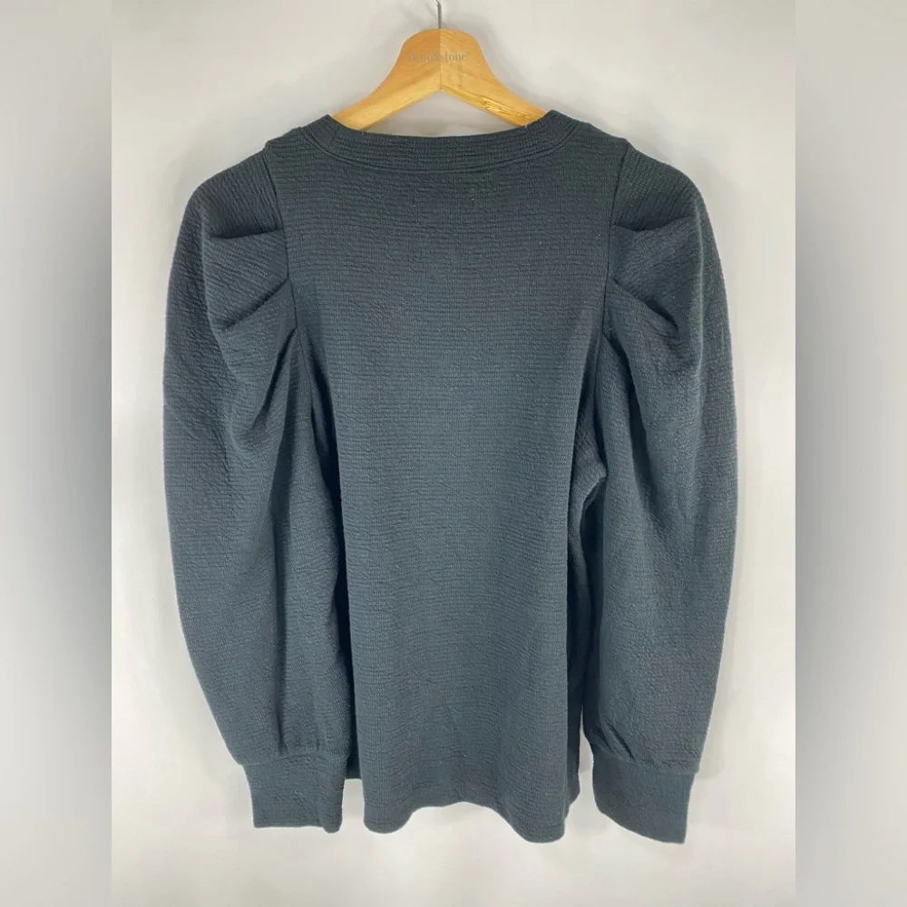 2 Madewell Long Sleeve Tees - Black and Olive - Picture 2 of 7